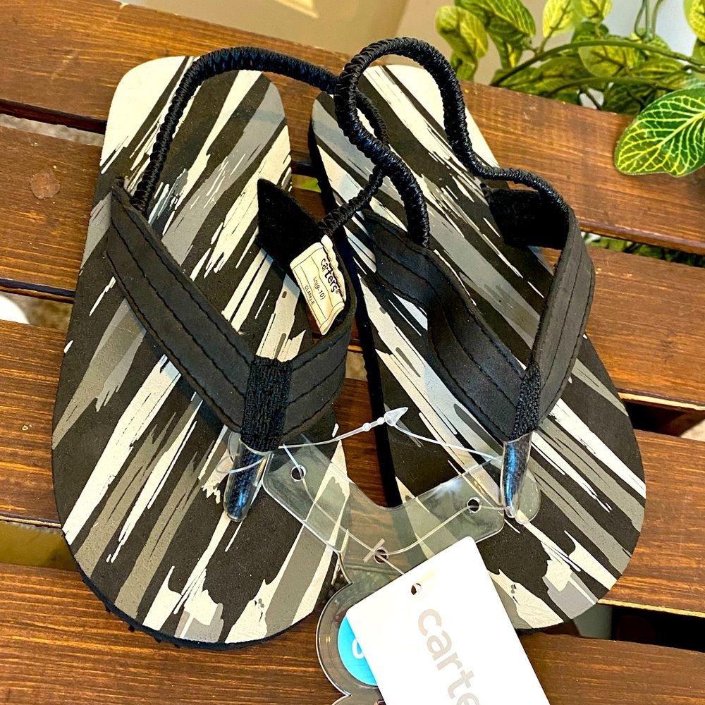 New! Boys Multi-colored Strapped Flip Flop Sandals